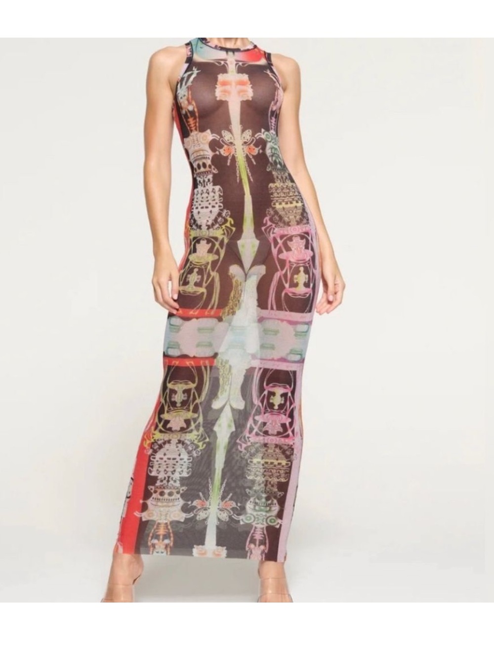 SKIMS Summer Mesh High Neck Maxi Dress (LIMITED EDITION)